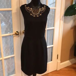 ⭐️ Embellished Black Sheath Dress NWOT ⭐️